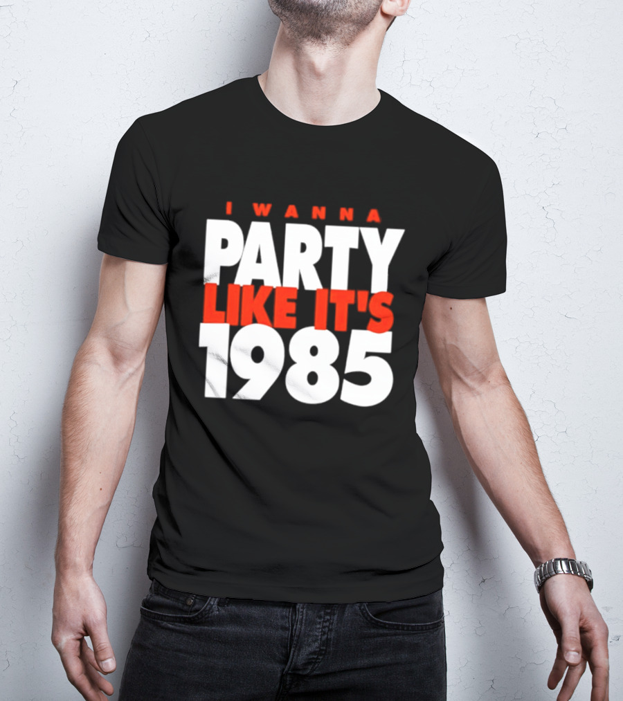 Chicago Bears I Wanna Party Like It's 1985 Retro Nostalgia T-Shirt