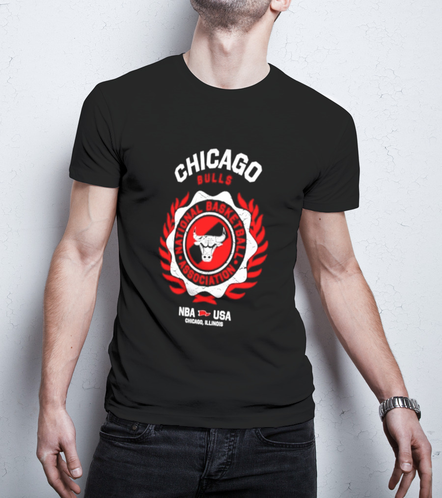 Chicago Bulls NBA USA Central Division Champions Chicago Illinois T-Shirt