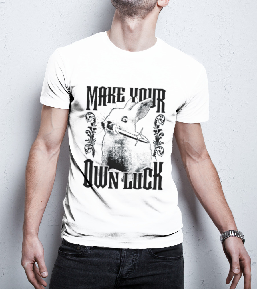 Make Your Own Luck Rabbit Knife T-Shirt