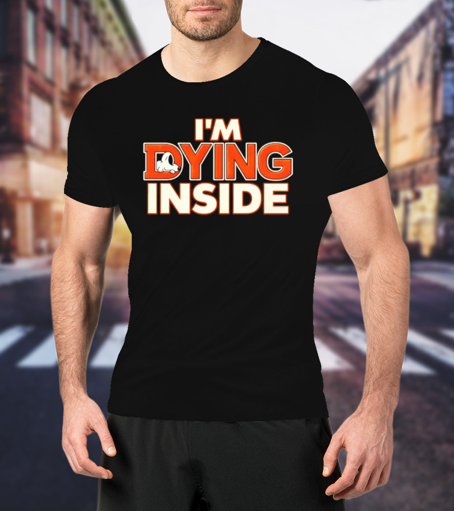 I'm Dying Inside Dead Horse Upside Down Letter D T-Shirt