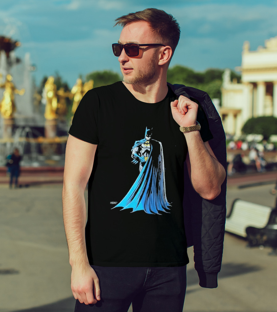 IShowSpeed 1989 Batman DC Comics Blue And Grey Cape T-Shirt