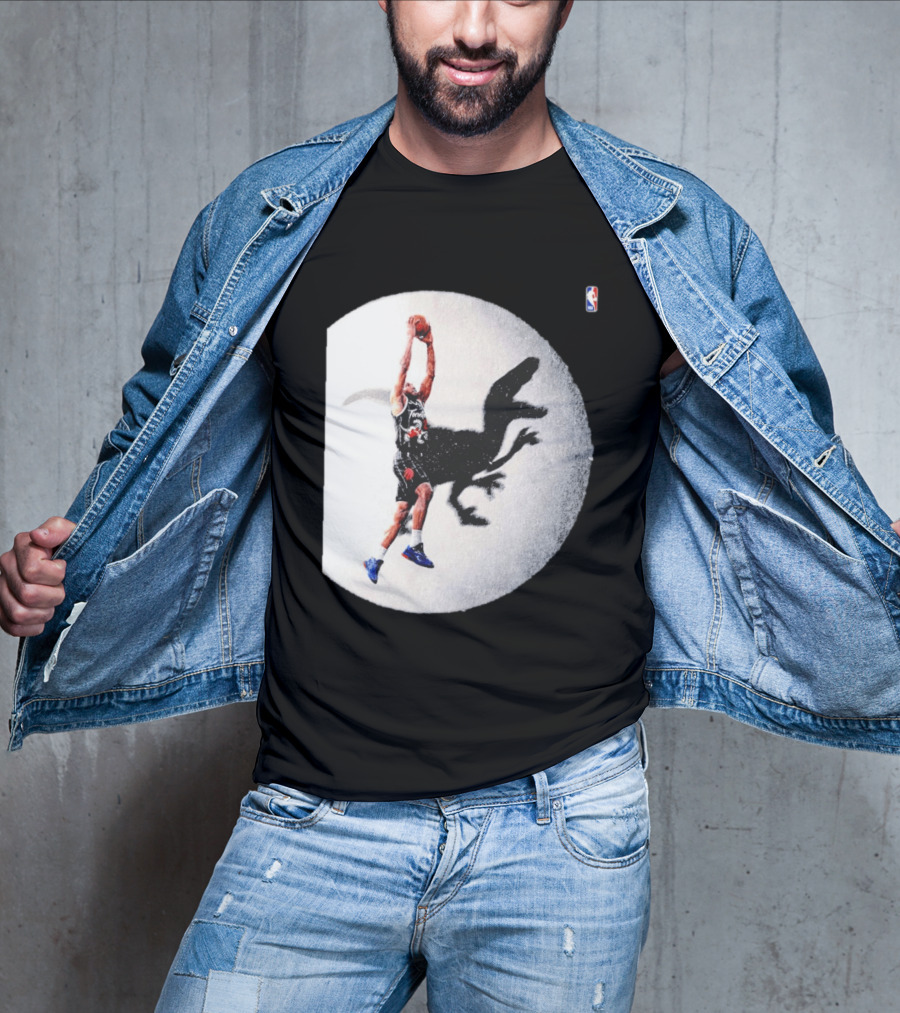 Kawhi Leonard Toronto Raptors Shadow Dunk With Raptor Silhouette Basketball T-Shirt