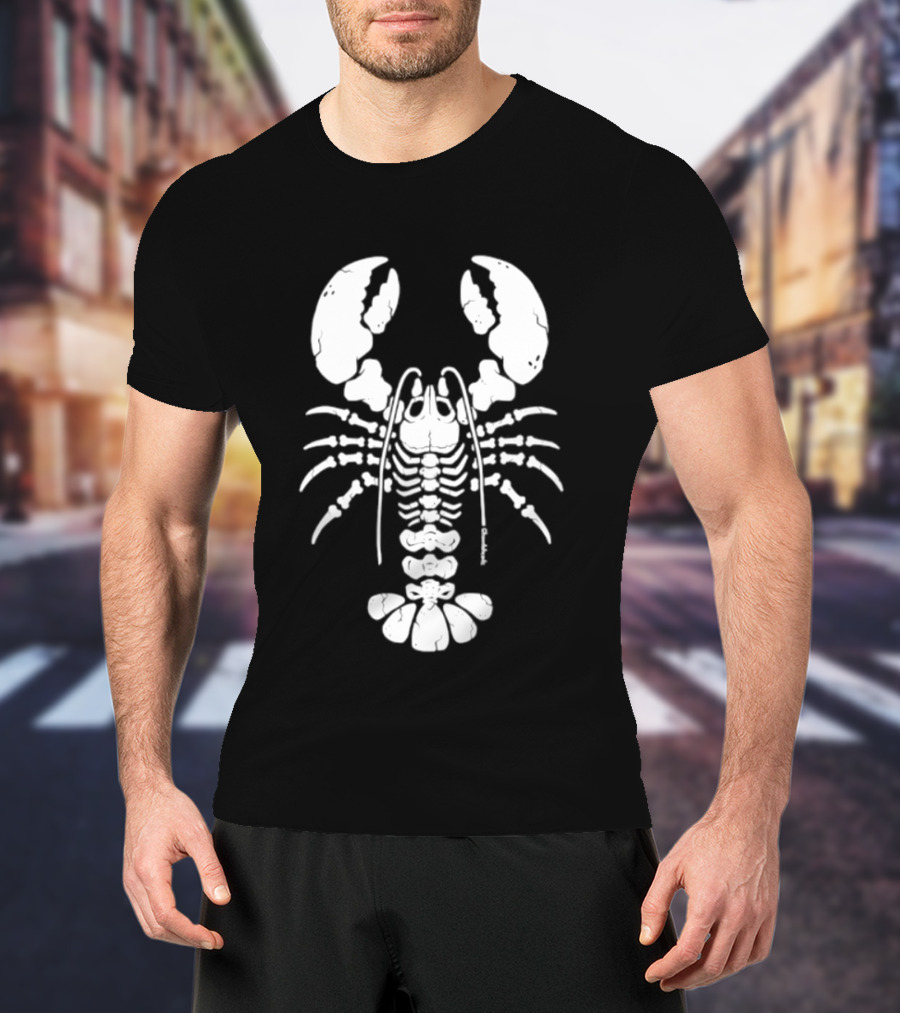 Lobstah Skeleton Halloween Lobster Bones T-Shirt