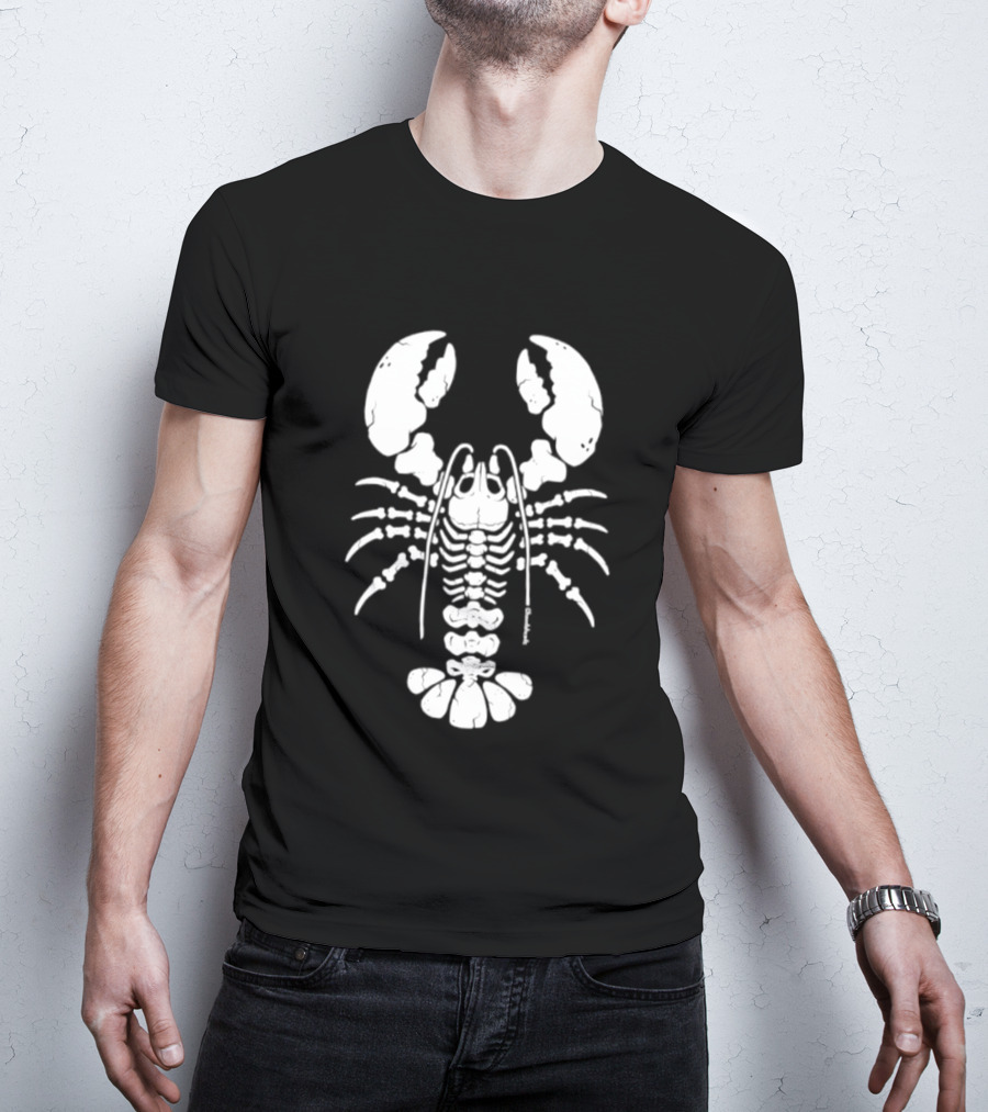 Lobstah Skeleton Halloween Lobster Bones T-Shirt