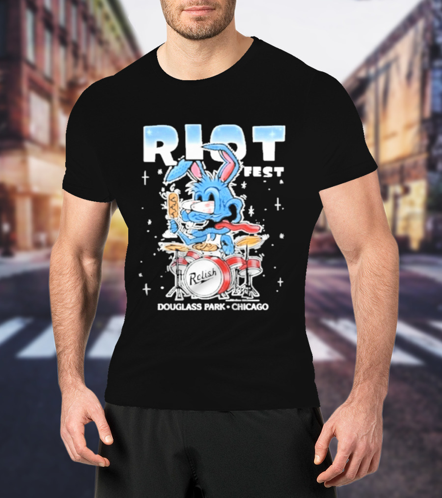 Riot Festival 2026 Douglass Park Chicago Relish Event T-Shirt