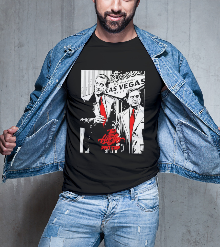 Las Vegas Casino Mobsters Red Tie T-Shirt