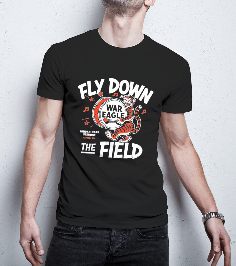 Auburn Tigers War Eagle Fly Down The Field T-Shirt