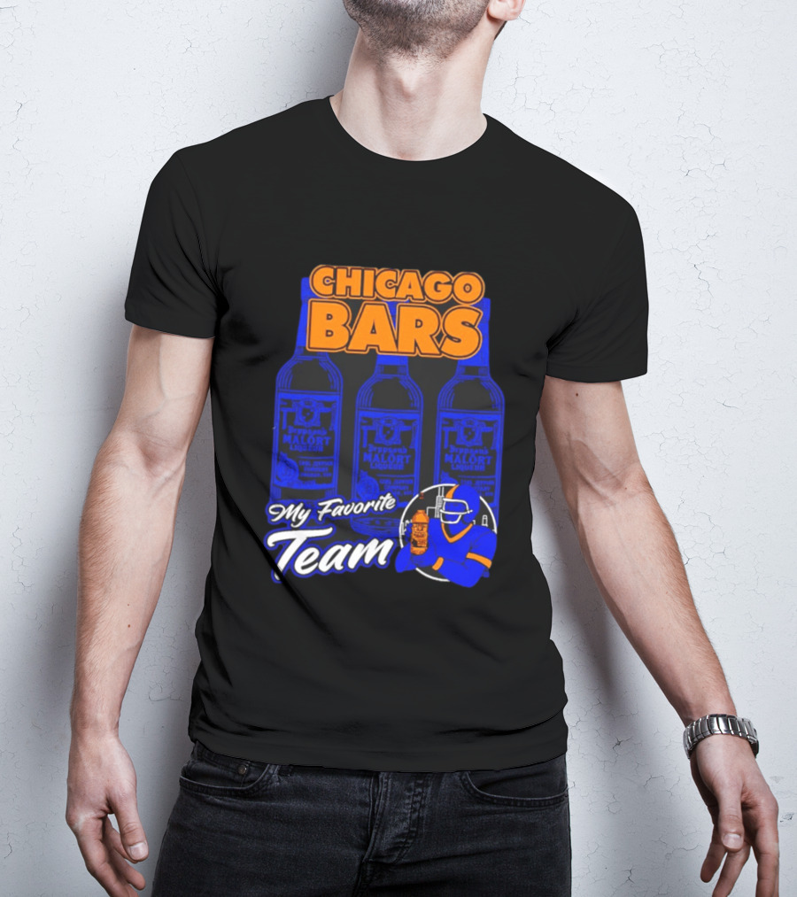 Chicago Bars Malört My Favorite Team Sports Fan T-Shirt