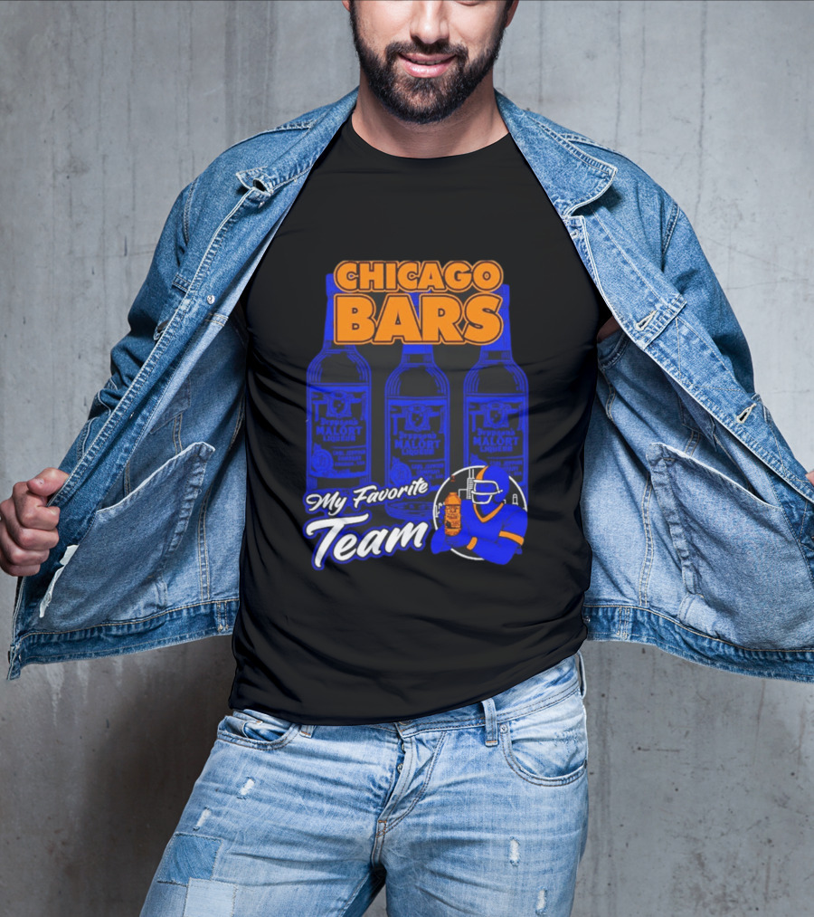 Chicago Bars Malört My Favorite Team Sports Fan T-Shirt