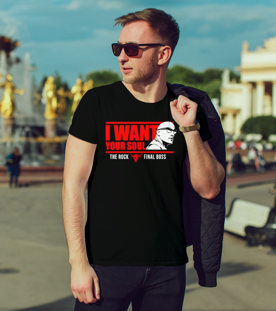 I Want Your Soul The Rock Final Boss Brahma Bull T-Shirt