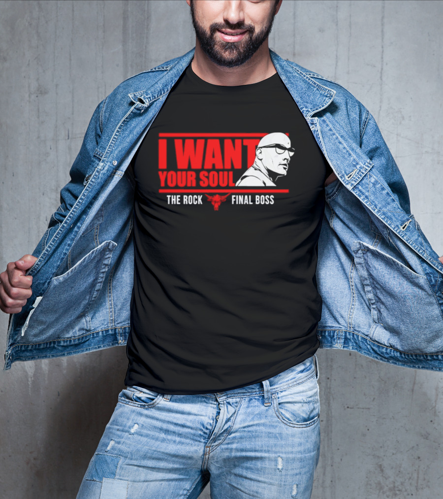 I Want Your Soul The Rock Final Boss Brahma Bull T-Shirt