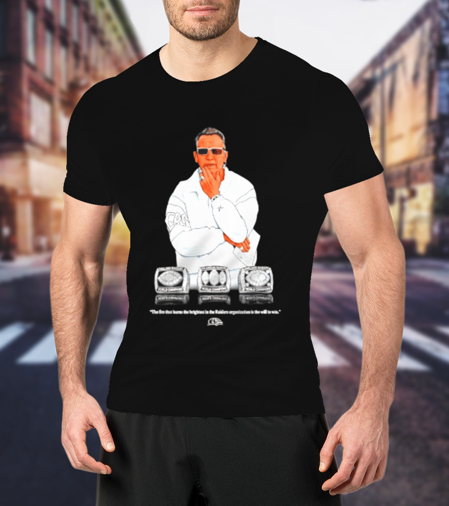 Maxx Crosby Las Vegas Raiders Al Davis World Champion Rings T-Shirt
