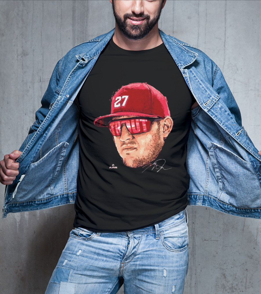Mike Trout Los Angeles 27 Hat Reflective Sunglasses T-Shirt