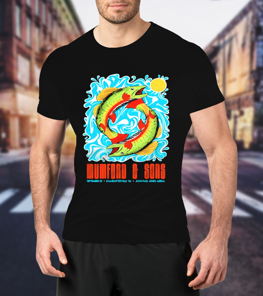 Mumford & Sons Prizefighter Tour September 20th 2026 Charlottesville VA John Paul Jones Arena Limited Edition T-Shirt