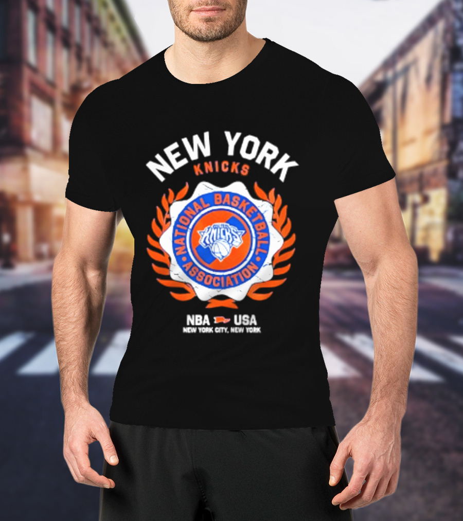New York Knicks NBA USA National Basketball Association Laurel Crest 2026 T-Shirt