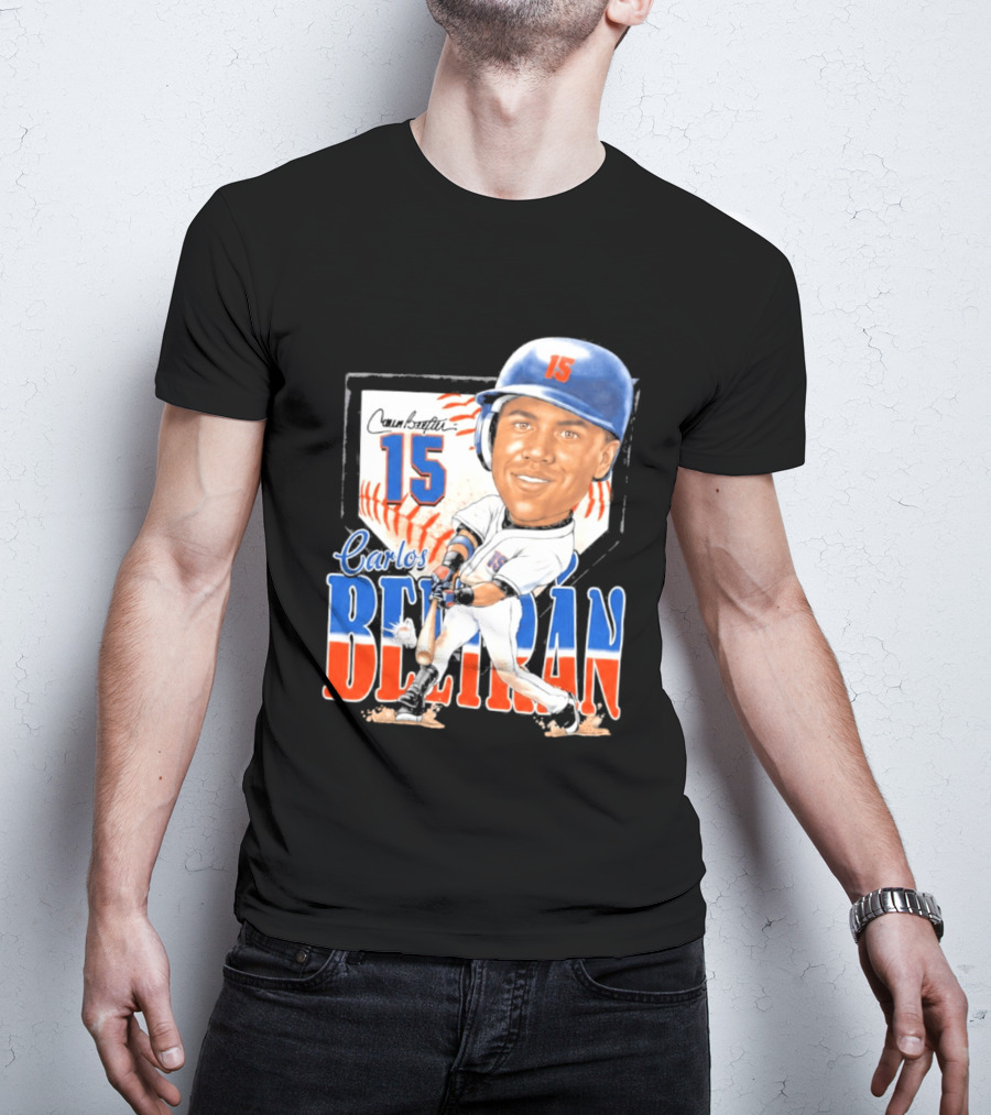 Carlos Beltran 15 NY Mets Baseball Art 2026 T-Shirt