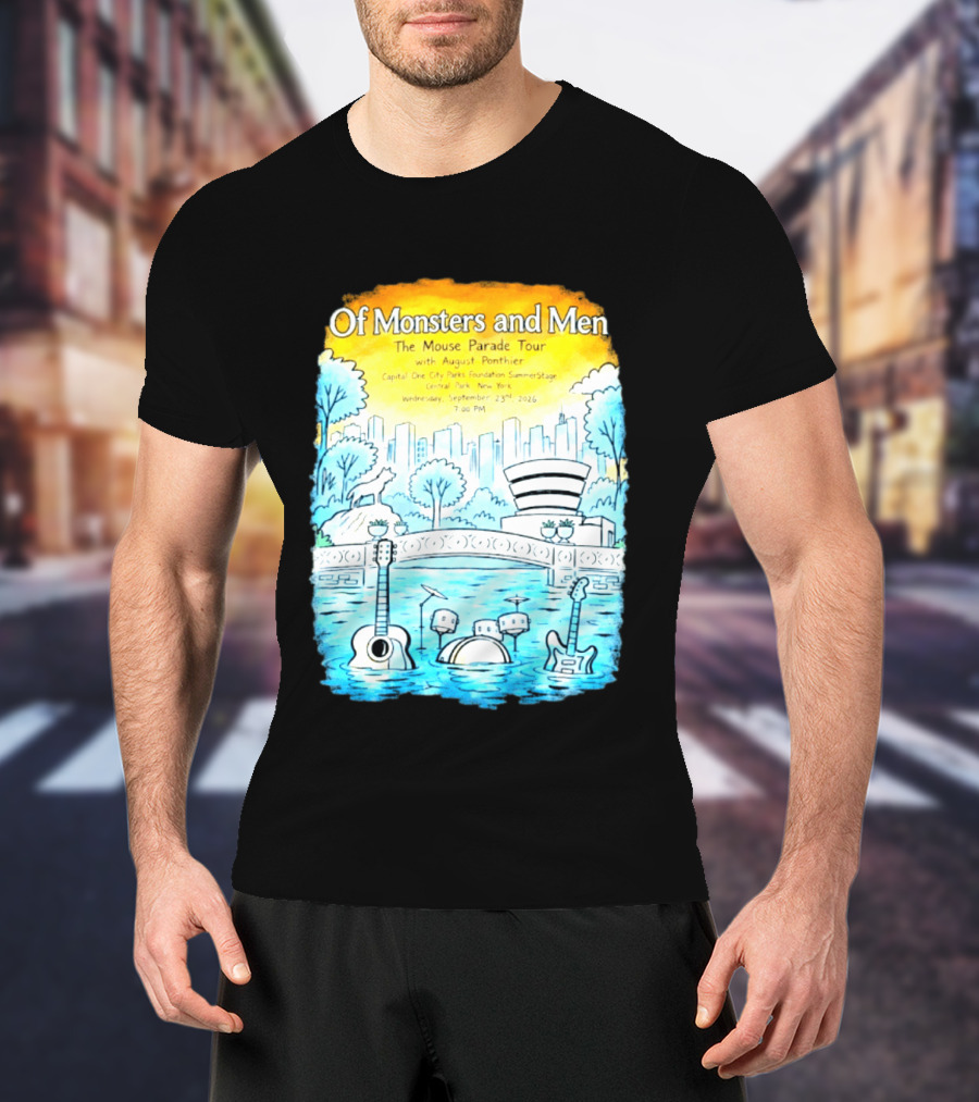 Of Monsters And Men The Mouse Parade Tour September 23 2026 Central Park New York T-Shirt