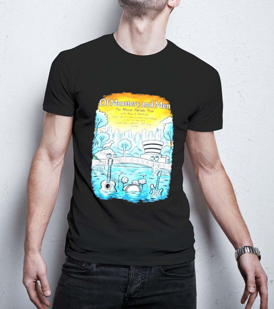 Of Monsters And Men The Mouse Parade Tour September 23 2026 Central Park New York T-Shirt