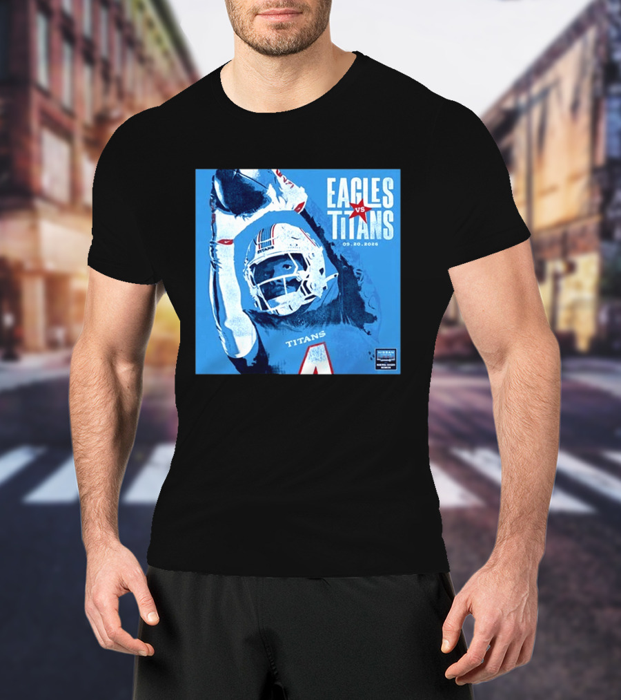 Eagles Vs Titans September 20 2026 Nissan Stadium Nashville TN T-Shirt