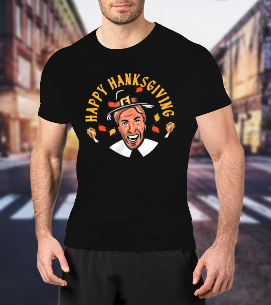 Rangers Henrik Lundqvist Happy Hanksgiving Thanksgiving T-Shirt