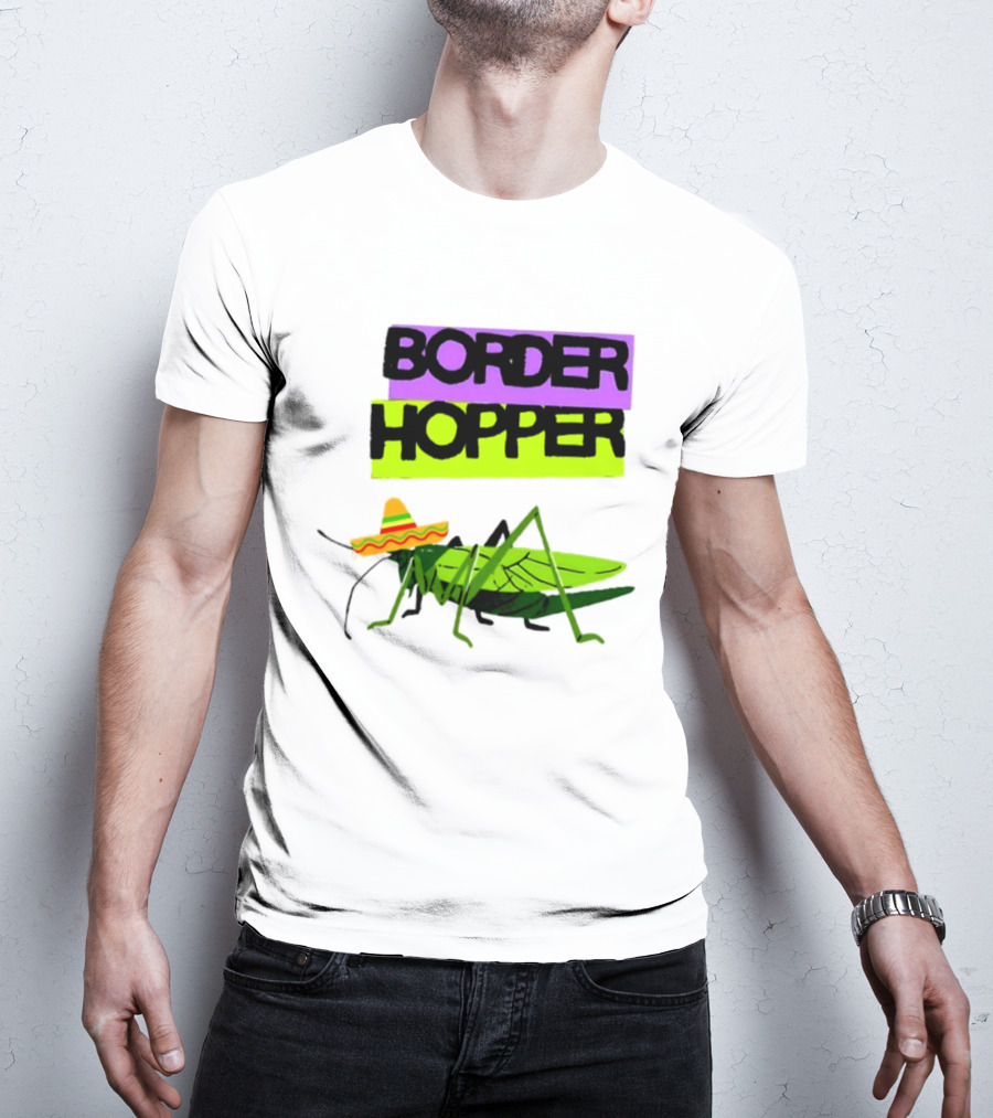 Border Hopper Sombrero Grasshopper T-Shirt