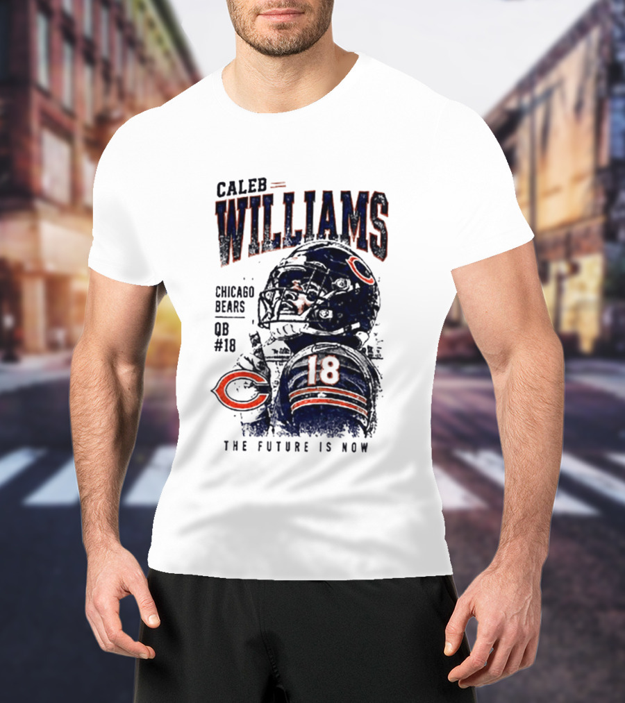 Caleb Williams Chicago Bears QB #18 The Future Is Now T-Shirt