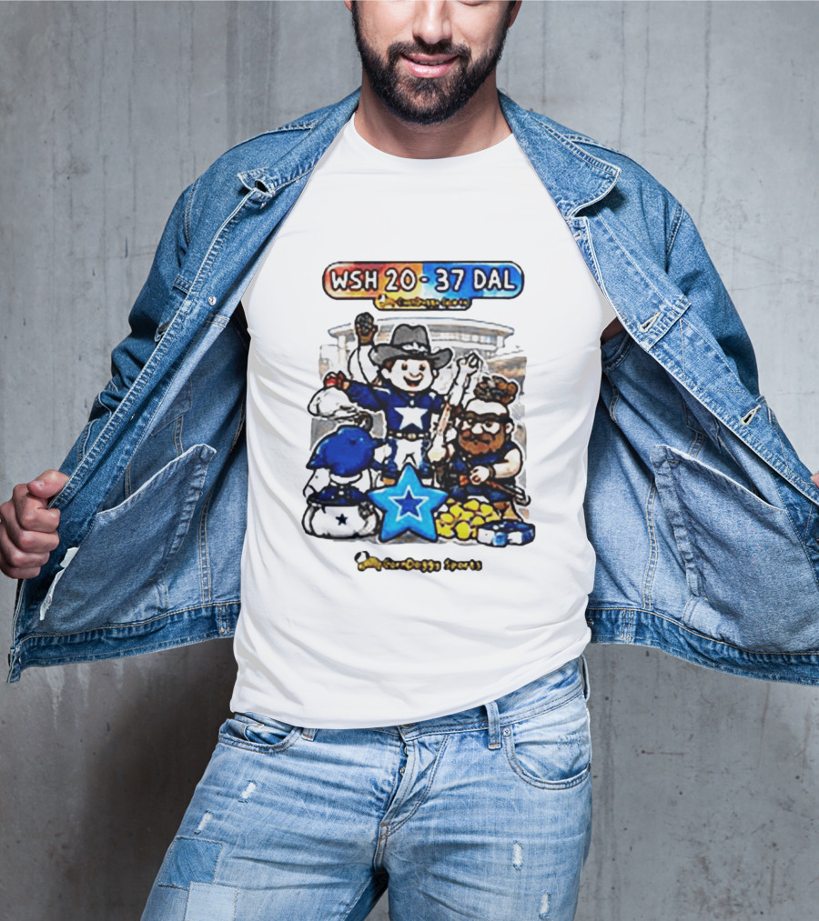 WSH 20 37 DAL Victory Celebration Cowboys Stadium T-Shirt