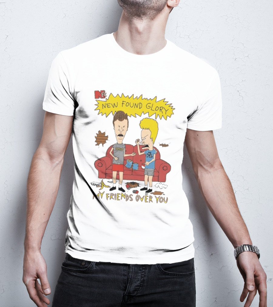 New Found Glory My Friends Over You Cartoon Characters Couch Scene T-Shirt