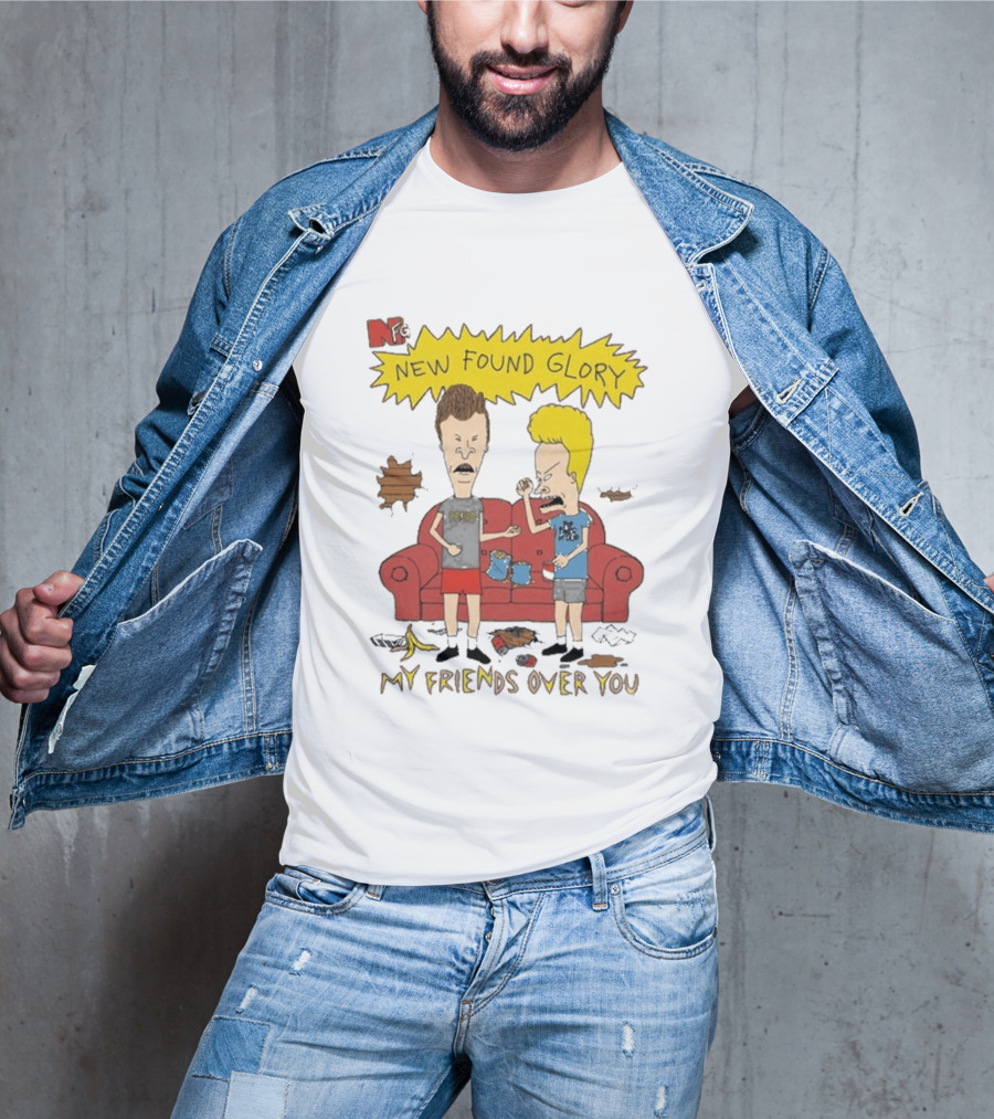 New Found Glory My Friends Over You Cartoon Characters Couch Scene T-Shirt