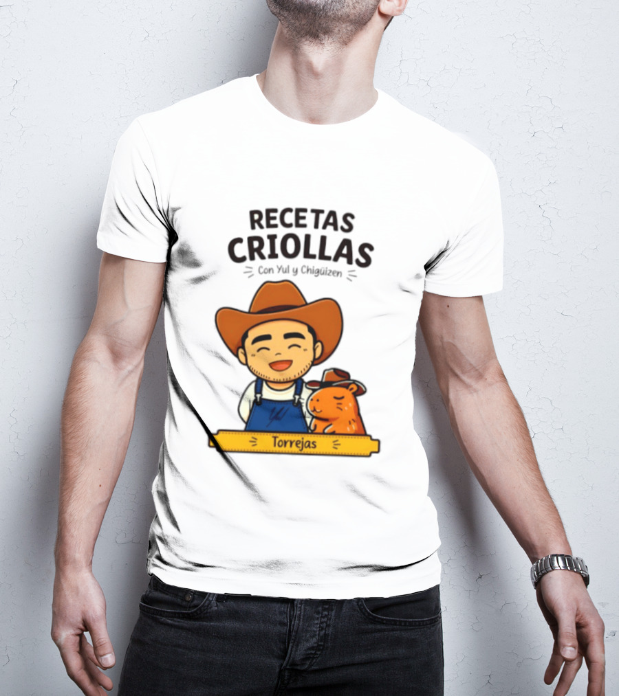 Recetas Criollas Con Yul Y Chigüizen Torrejas Vaquero Y Chigüiro T-Shirt