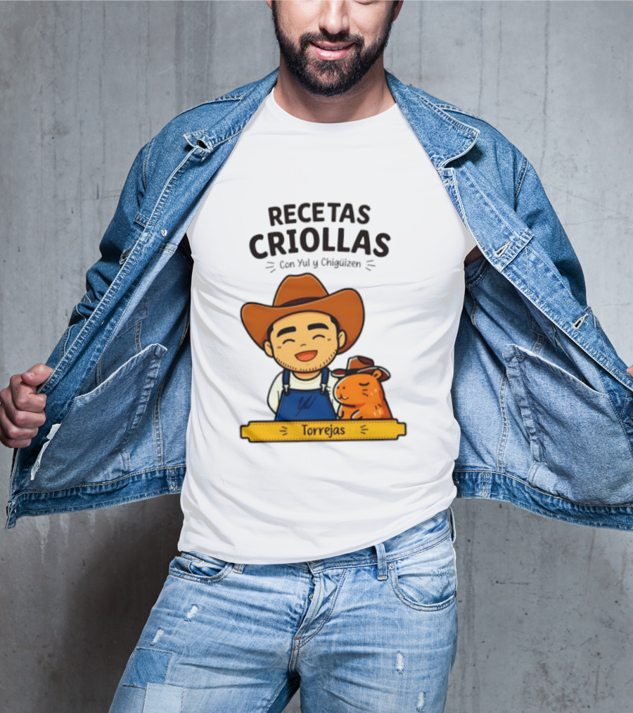 Recetas Criollas Con Yul Y Chigüizen Torrejas Vaquero Y Chigüiro T-Shirt
