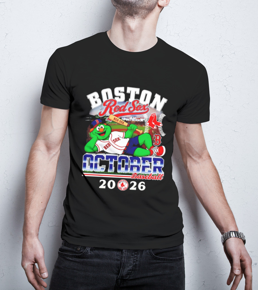Boston Red Sox 2026 October Postseason Baseball T-Shirt