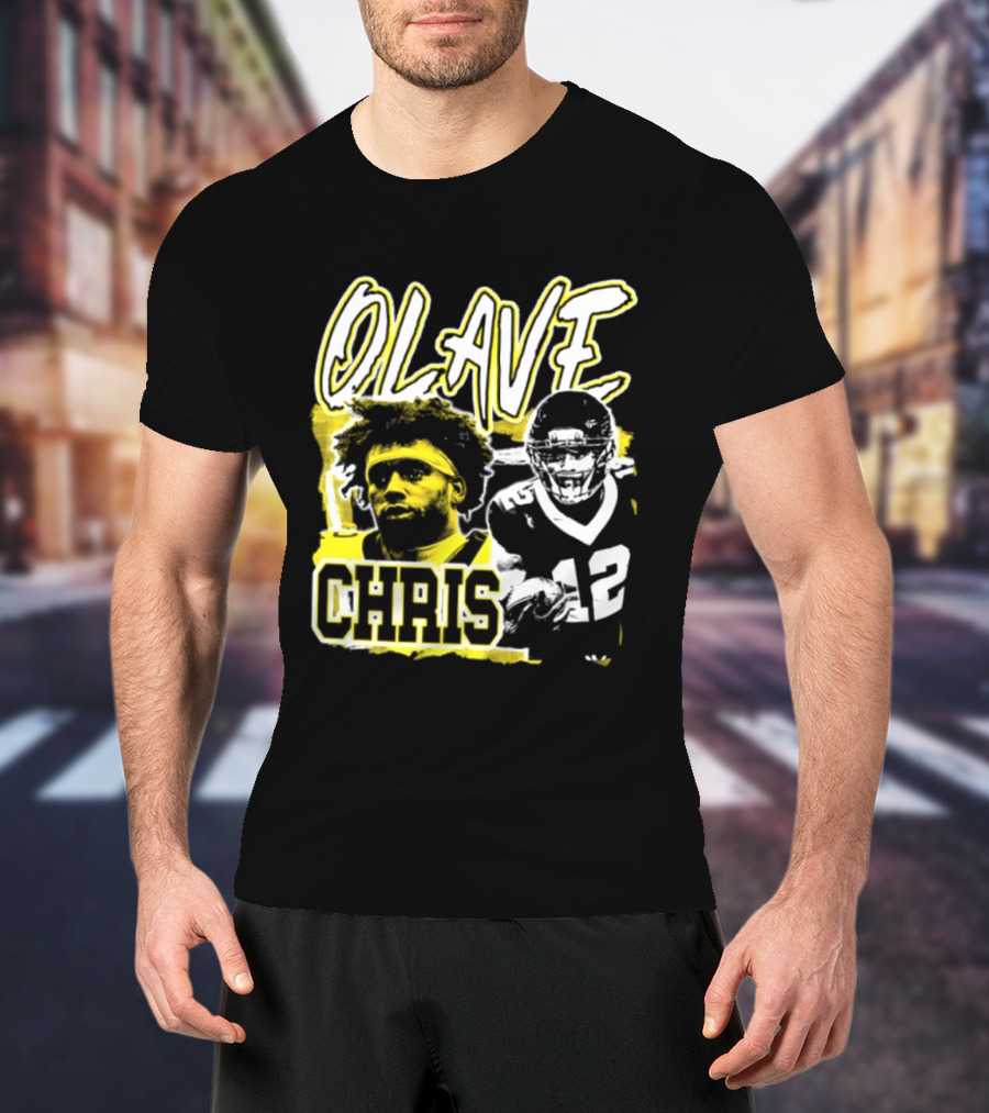 Chris Olave 12 New Orleans Saints Football Player Two Sided T-Shirt
