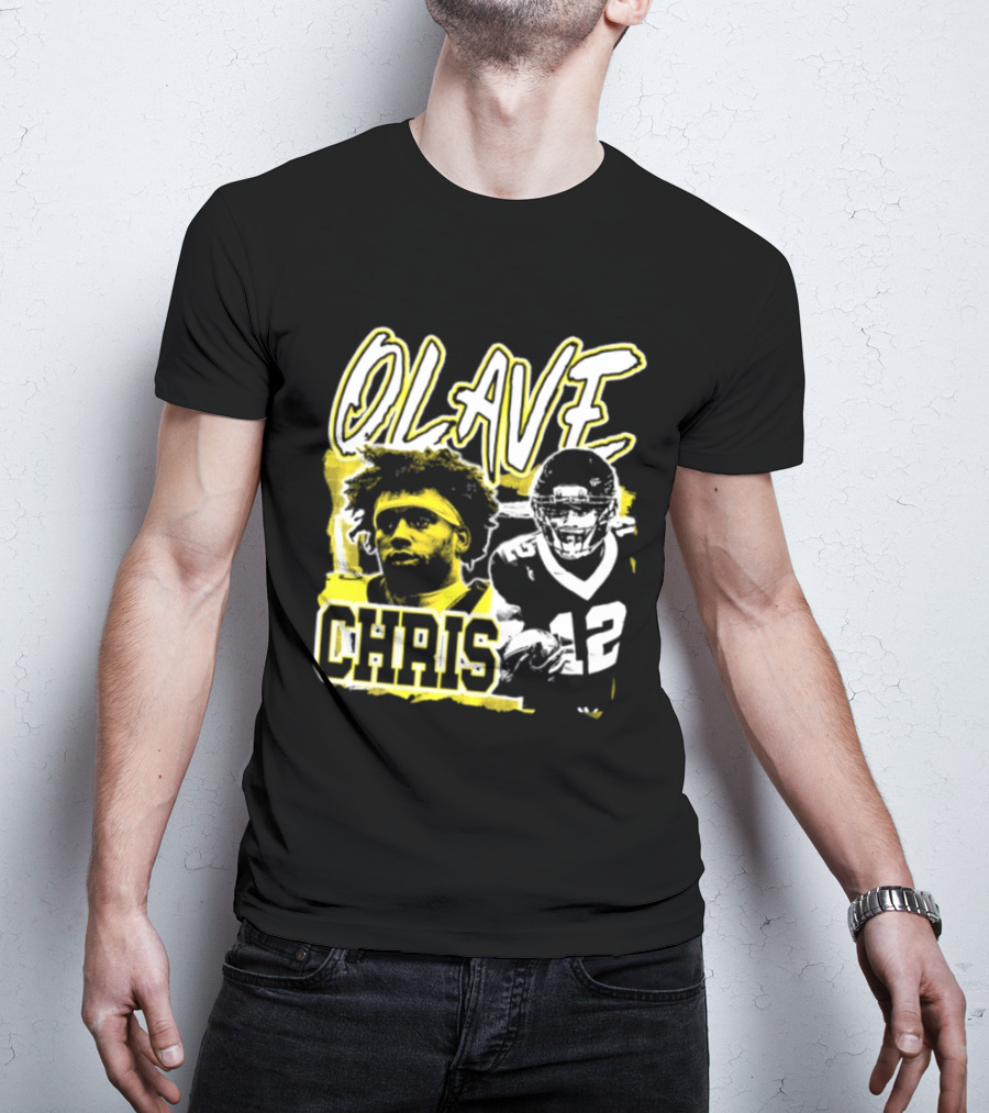 Chris Olave 12 New Orleans Saints Football Player Two Sided T-Shirt