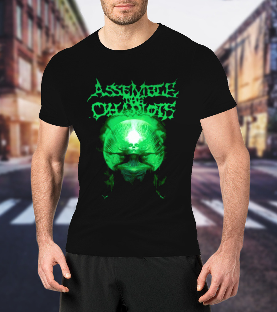 Indiemerchstore Assemble The Chariots Green Divine Glowing Entity T-Shirt