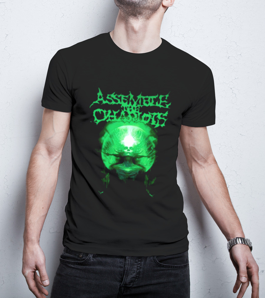 Indiemerchstore Assemble The Chariots Green Divine Glowing Entity T-Shirt