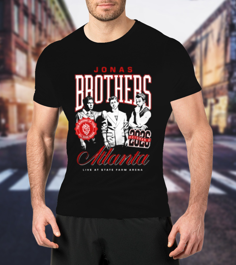 Jonas Brothers Atlanta State Farm Arena 2024 October Live Burning Up All Over Again T-Shirt