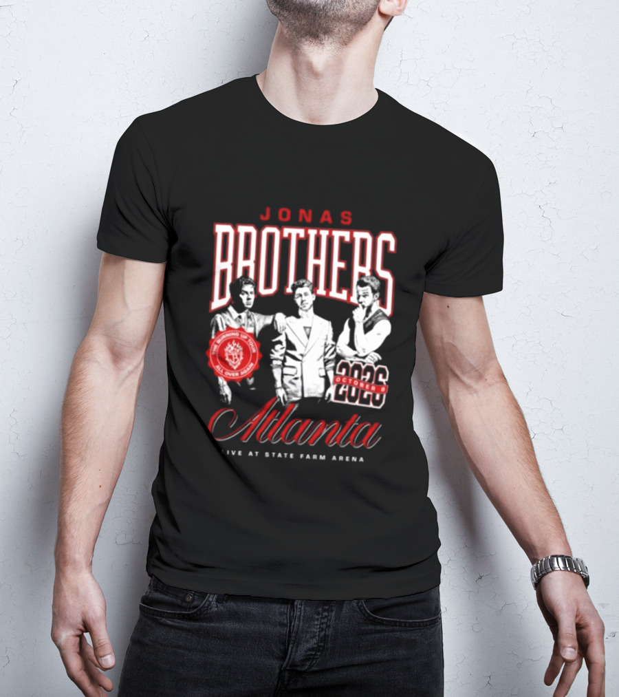 Jonas Brothers Atlanta State Farm Arena 2024 October Live Burning Up All Over Again T-Shirt