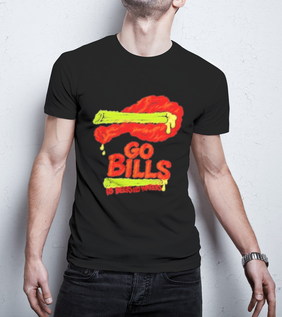 Go Bills 18 Beers No Waters Chicken Wing Humor T-Shirt
