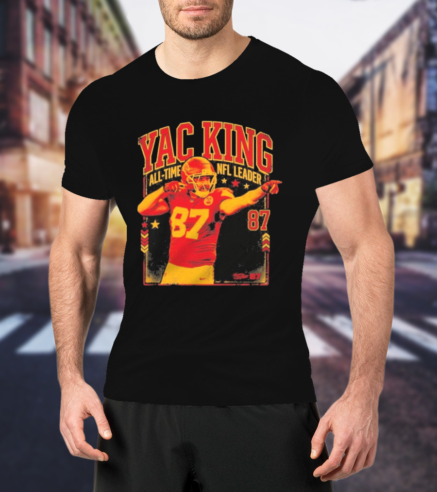 YAC King #87 All Time NFL Leader T-Shirt