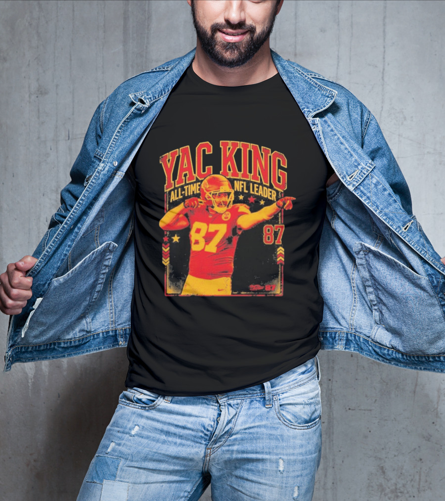 YAC King #87 All Time NFL Leader T-Shirt