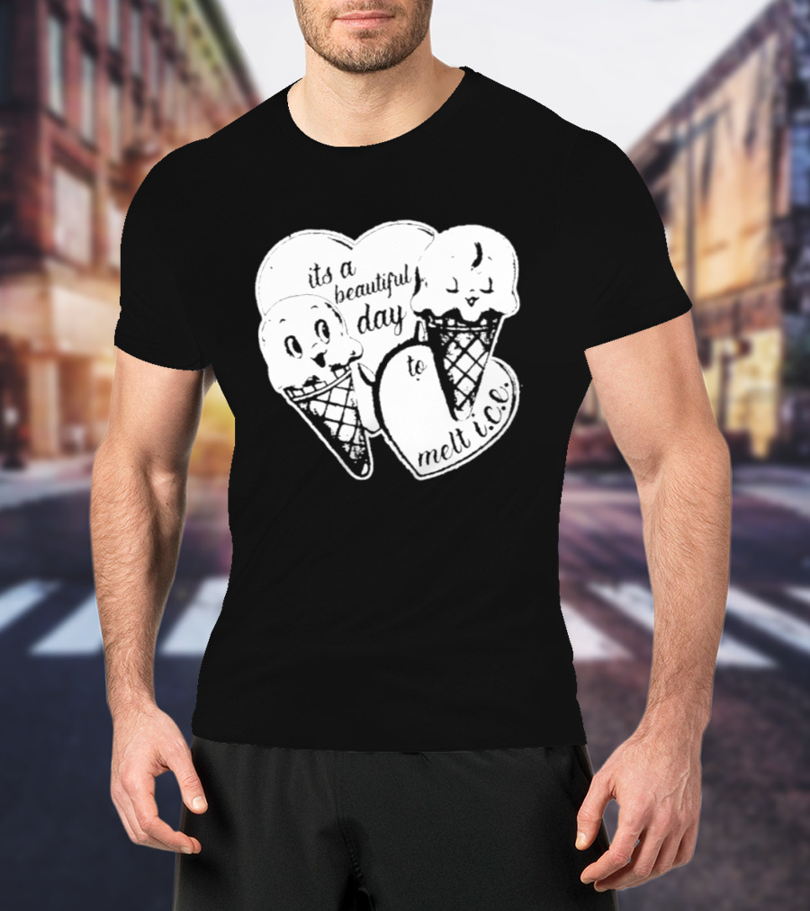 Ice Cream Cones Summer Melt Happy Day T-Shirt