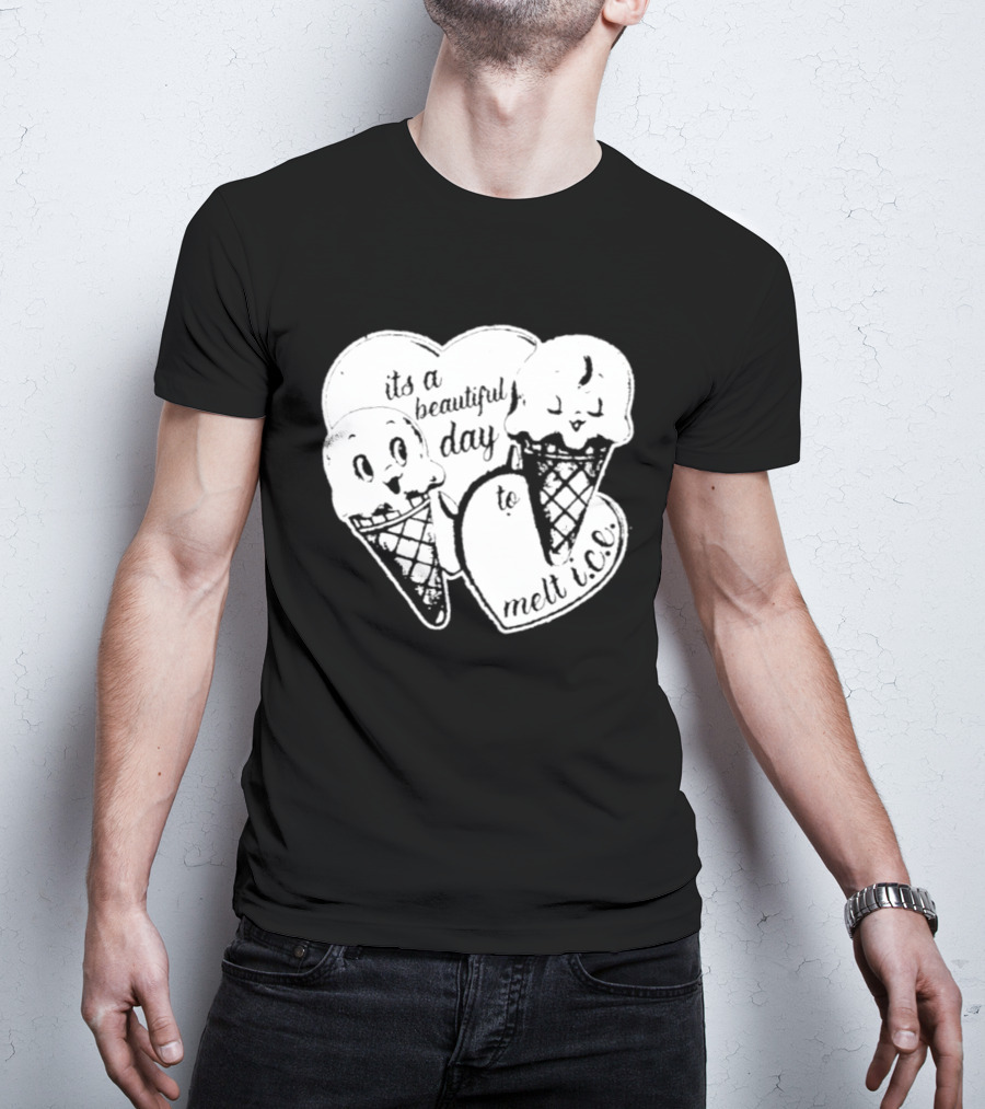 Ice Cream Cones Summer Melt Happy Day T-Shirt