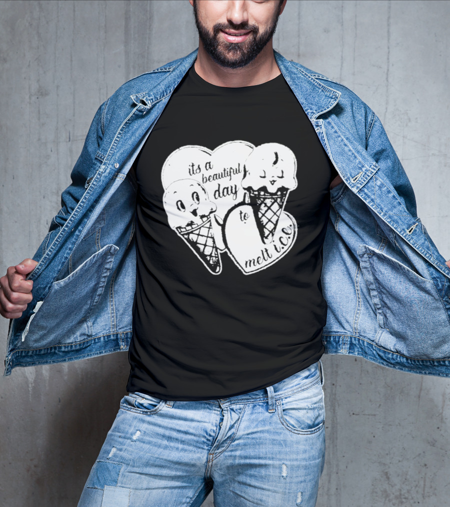 Ice Cream Cones Summer Melt Happy Day T-Shirt