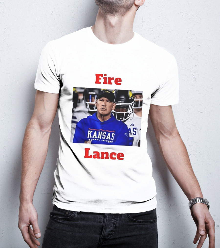 Fire Lance Kansas Jayhawks Football Coach Kansas T-Shirt