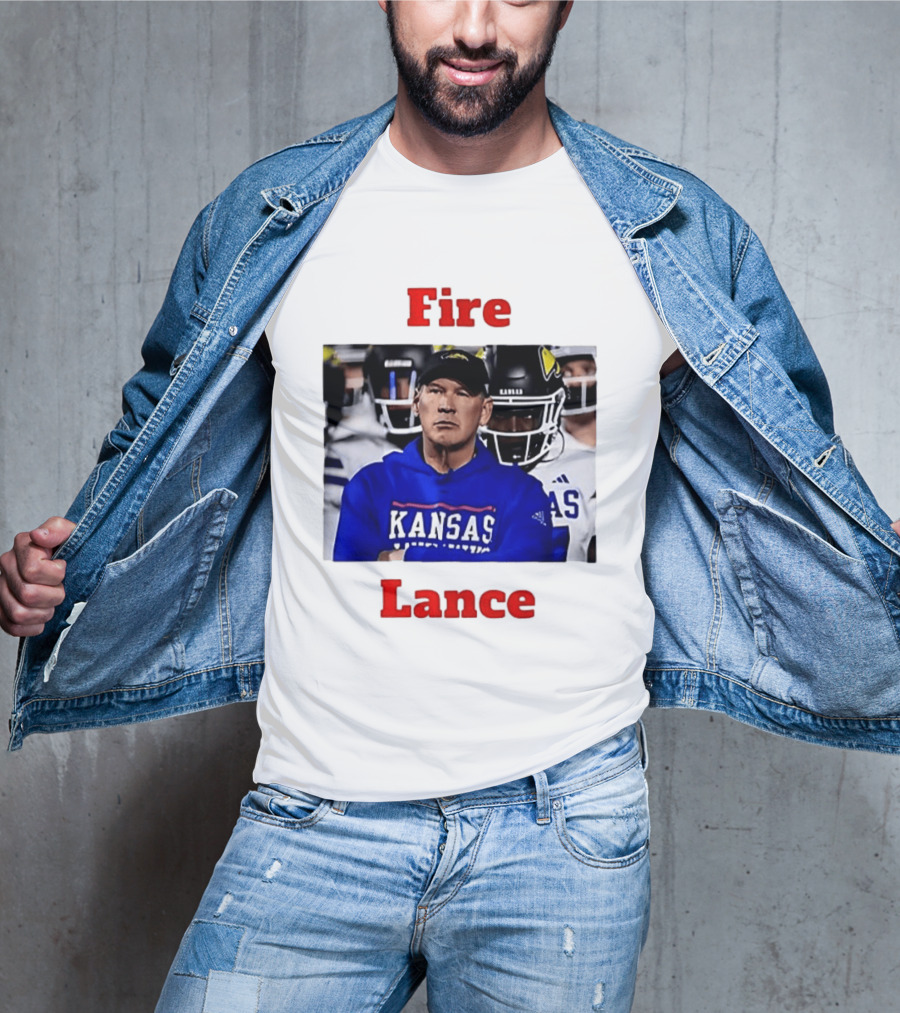 Fire Lance Kansas Jayhawks Football Coach Kansas T-Shirt