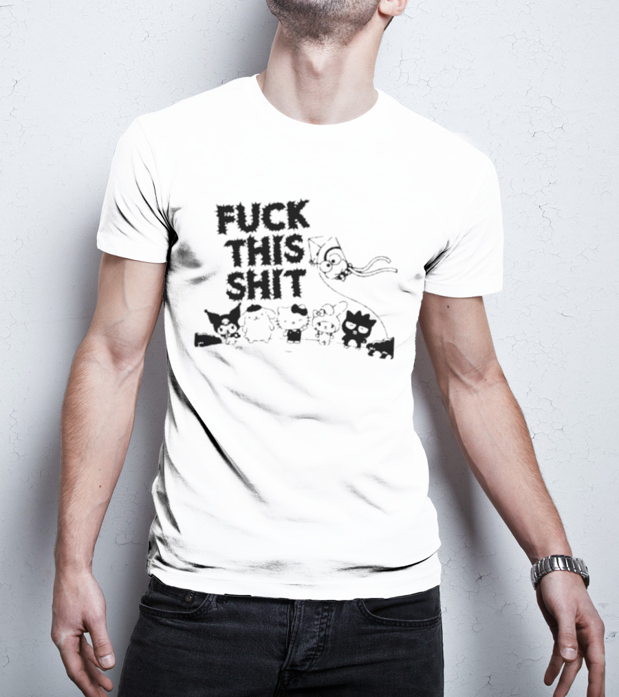 Sanrio Hello Kitty Characters 'Fuck This Shit' Cartoon T-Shirt