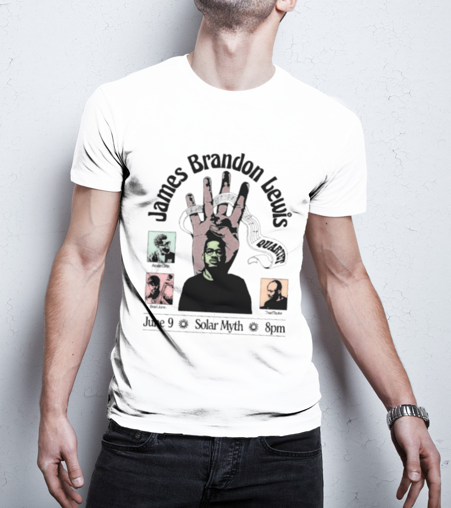 James Brandon Lewis Quartet Ars Nova Workshop June 9 Solar Myth T-Shirt