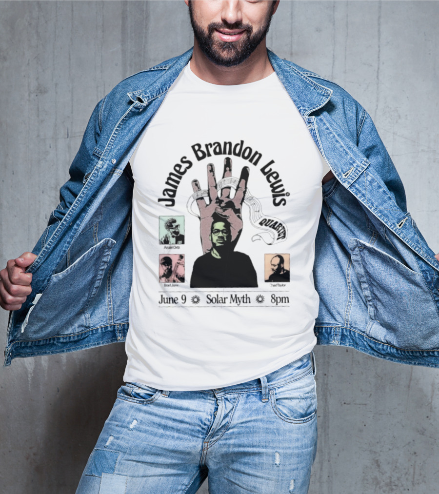 James Brandon Lewis Quartet Ars Nova Workshop June 9 Solar Myth T-Shirt