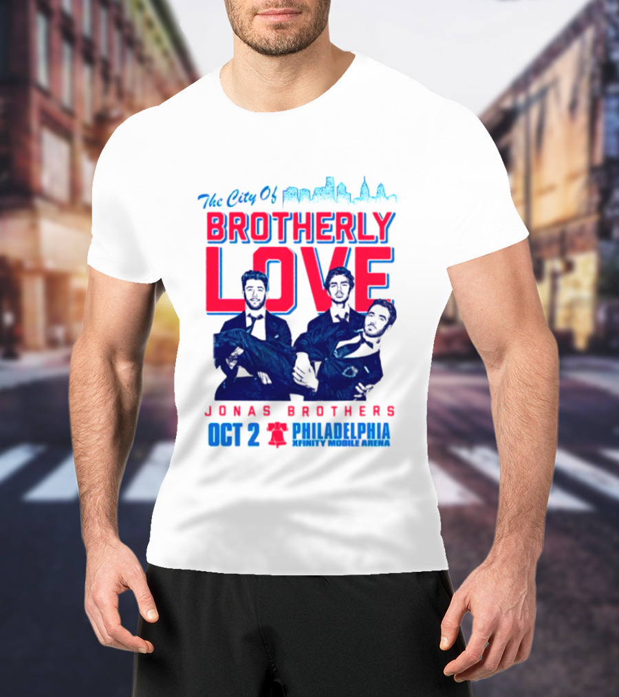 Jonas Brothers The City Of Brotherly Love Philadelphia Oct 7 Xfinity Live Arena T-Shirt